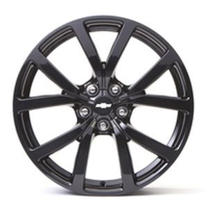 GM 20x9-Inch Aluminum 5-Split-Spoke Rear Wheel in Black 92279392
