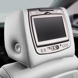 GM Rear-Seat Entertainment System with DVD Player in Light Titanium Leather 23139995