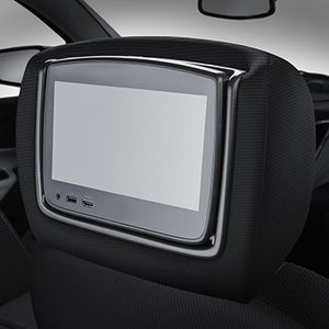 GM Rear-Seat Infotainment System in Jet Black Cloth with Cinnamon Stitching 84300005