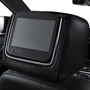 GM Rear Seat Infotainment System with DVD Player in Jet Black Vinyl with Gray Stitching 84346901