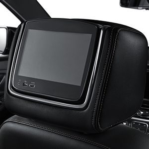 GM Rear Seat Infotainment System with DVD Player in Jet Black Vinyl with Taupe Stitching 84346902
