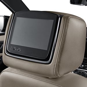 GM Rear Seat Infotainment System with DVD Player in Light Platinum Vinyl with Taupe Stitching 84346904