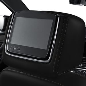 GM Rear Seat Infotainment System with DVD Player in Jet Black Cloth with Taupe Stitching 84346896