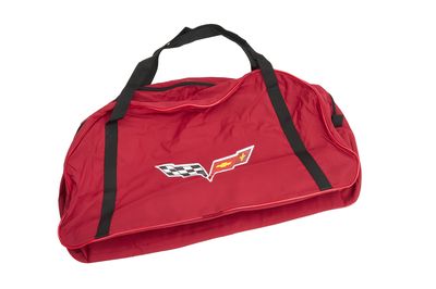 GM Vehicle Cover Storage Bag in Red with Crossed Flags Logo 19158353