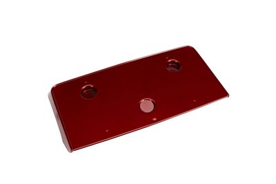 GM 19166219 Front License Plate Bracket in Crystal Red with Corvette Script