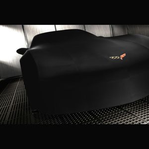 GM Premium All-Weather Car Cover in Black with Crossed Flags Logo 19201939