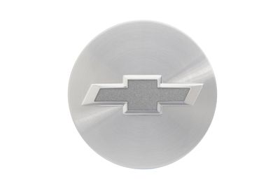 GM Center Cap in Brushed Aluminum with Bowtie Logo 19258339