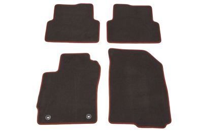 GM Front and Rear Carpeted Floor Mats in Black 19301575