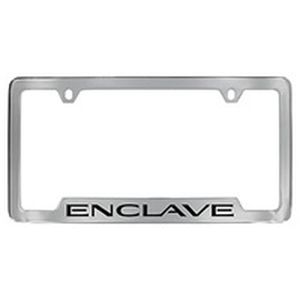 GM License Plate Frame by Baron & Baron® in Chrome with Enclave Script 19302638