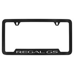 GM License Plate Frame by Baron & Baron® in Black with Regal GS Script 19302643