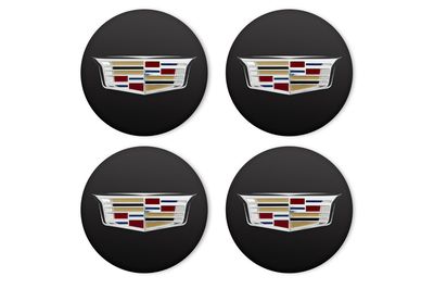 GM Center Cap in Black with Cadillac Logo 19329847