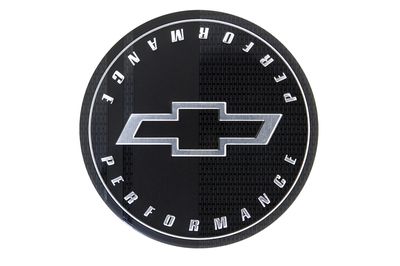 GM Center Cap in Aluminum with Bowtie Logo and Performance Script 19351755