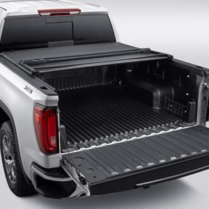 GM Short Box Soft Tri-Fold Folding Tonneau Cover with GMC Logo 84060331