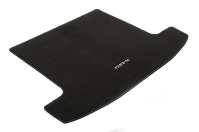 GM Cargo Area Carpeted Mat in Black with SRX Logo 22743029