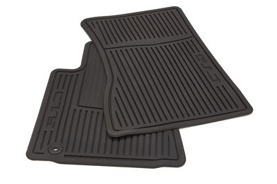 GM Front All-Weather Floor Mats in Ebony with CTS Logo 22784768