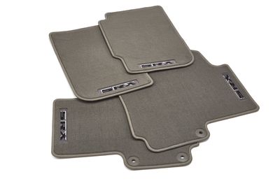 GM Front and Rear Carpeted Floor Mats in Titanium with SRX Logo 22808862