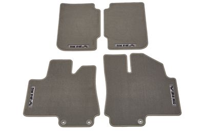 GM Front and Rear Carpeted Floor Mats in Titanium with SRX Logo 22808862