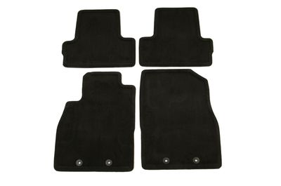 GM Front and Rear Carpeted Floor Mats in Black 22855987