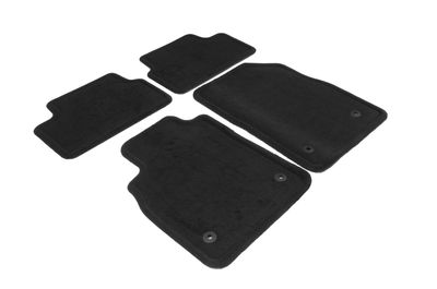 GM Front and Rear Carpeted Floor Mats in Black 22878591