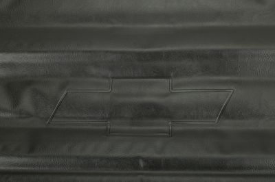 GM Short Box Soft Roll-Up Tonneau Cover in Black with Bowtie Logo 22889314