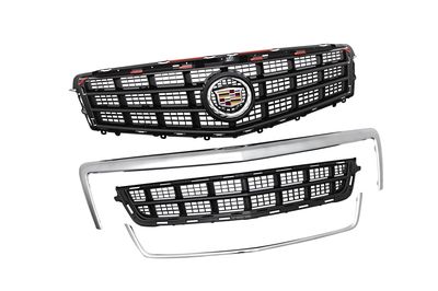 GM Grille in Gloss Black with Black Chrome Surround and Cadillac Logo 22943164
