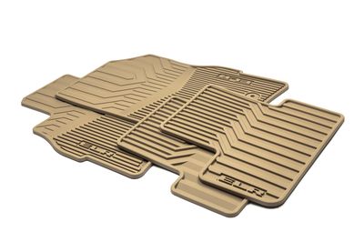 GM Front and Rear All-Weather Floor Mats in Cashmere with ELR Logo 22956480