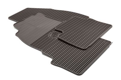 GM Front and Rear All-Weather Floor Mats in Cocoa with Buick Logo 22986346