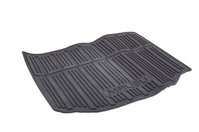 GM Cargo Area All-Weather Mat in Black with Malibu Logo 22988694