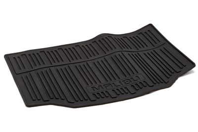 GM Cargo Area All-Weather Mat in Black and Malibu Logo 22988695