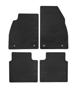 GM Front and Rear All-Weather Floor Mats in Black with Buick Logo 23101701