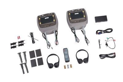 GM Rear-Seat Entertainment System with DVD Player in Medium Titanium Cloth 23140006