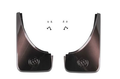 GM Rear Molded Splash Guards in Dark Chocolate Metallic 23180055