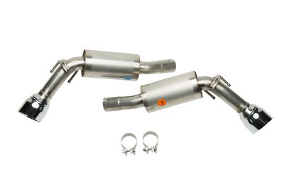 GM 6.2L Axle-Back Dual Side Exhaust Upgrade System with Round Tips 23206771