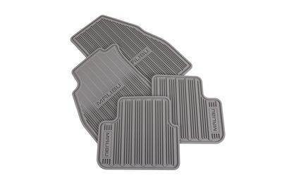 GM Front and Rear All-Weather Floor Mats in Titanium 23234677