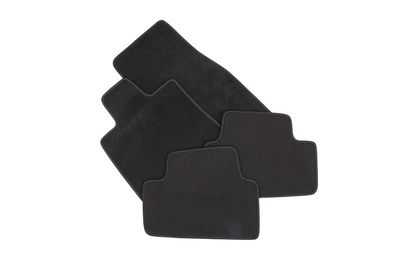 GM Front and Rear Carpeted Floor Mats in Jet Black 23325341