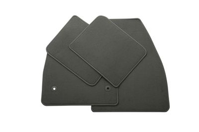 GM Front and Rear Carpeted Floor Mats in Dark Ash Gray 23359315