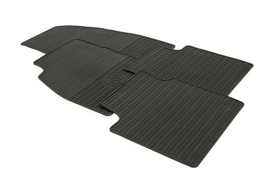 GM Front and Rear All-Weather Floor Mats in Cocoa with Buick Logo 23444139