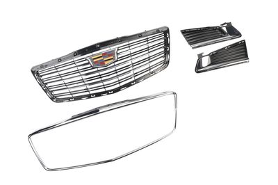GM Grille in Black with Chrome Surround and Cadillac Logo 23473019