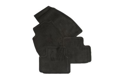 GM Front and Rear Carpeted Floor Mats in Black 23492681