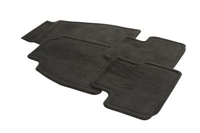 GM Front and Rear Carpeted Floor Mats in Black 23492681