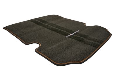 GM Cargo Area Carpeted Mat in Black with Kalahari Stitching and Camaro Script for Coupe Models 23507996