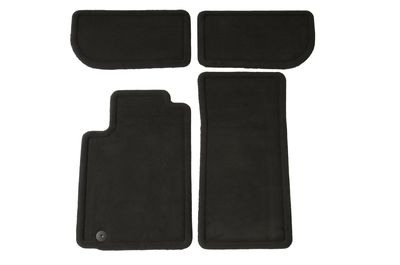 GM Front and Rear Carpeted Floor Mats in Ebony 25883515