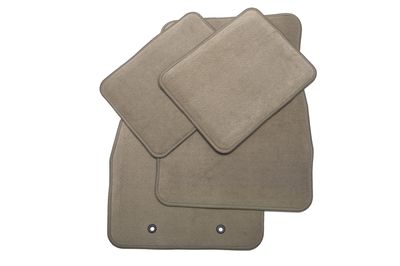 GM Front and Rear Carpeted Floor Mats in Medium Cashmere 25949816