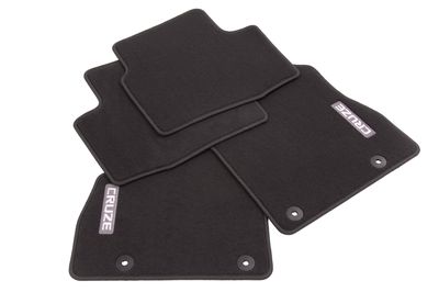 GM Front and Rear Carpeted Floor Mats in Black 39084563