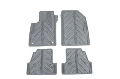 GM Front and Rear All-Weather Floor Mats in Titanium with Encore Logo 42364957