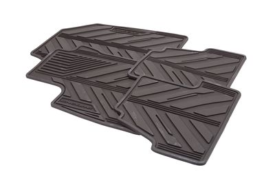 GM Front and Rear All-Weather Floor Mats in Cocoa with Encore Logo 42364958