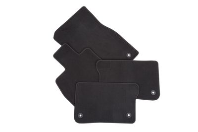 GM Front and Rear Carpeted Floor Mats in Jet Black 84026717