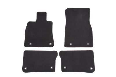 GM Front and Rear Carpeted Floor Mats in Jet Black 84026717