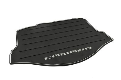 GM Cargo Area All-Weather Mat in Black with Camaro Logo 92222441