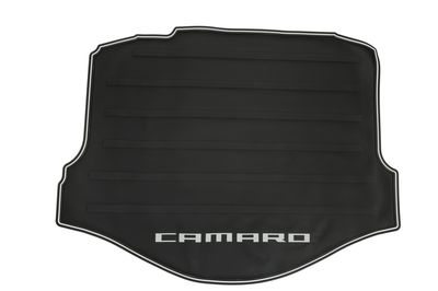 GM 92222441 Cargo Area All-Weather Mat in Black with Camaro Logo